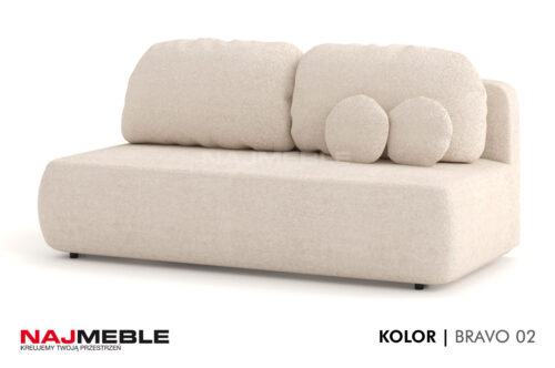 kremowa wygodna sofa